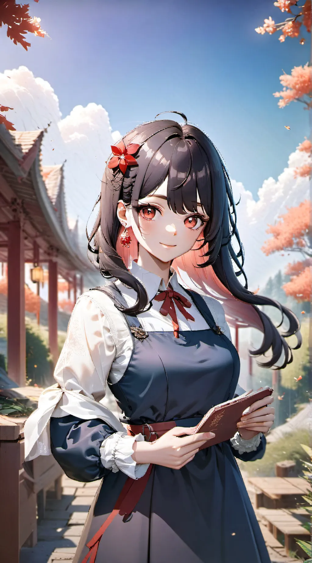 ai character: empregada  background