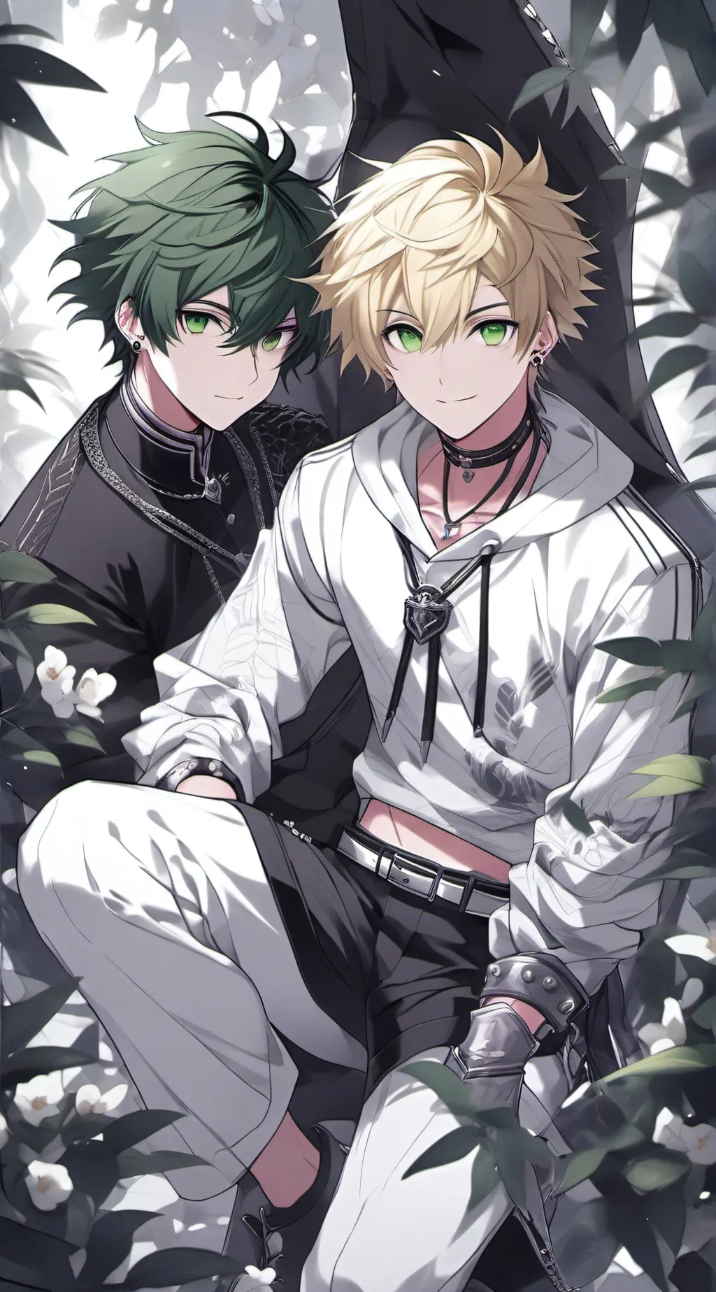 ai character: bakugo and delu background