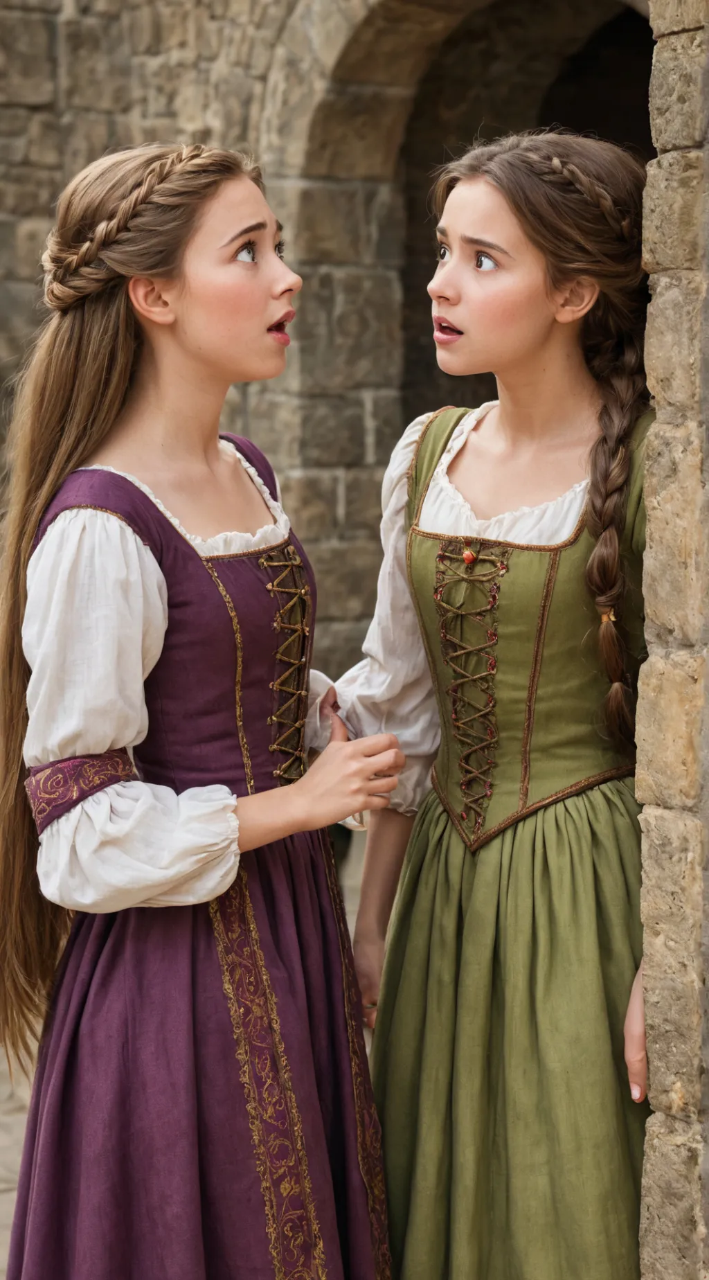 ai character: Rapunzel  background