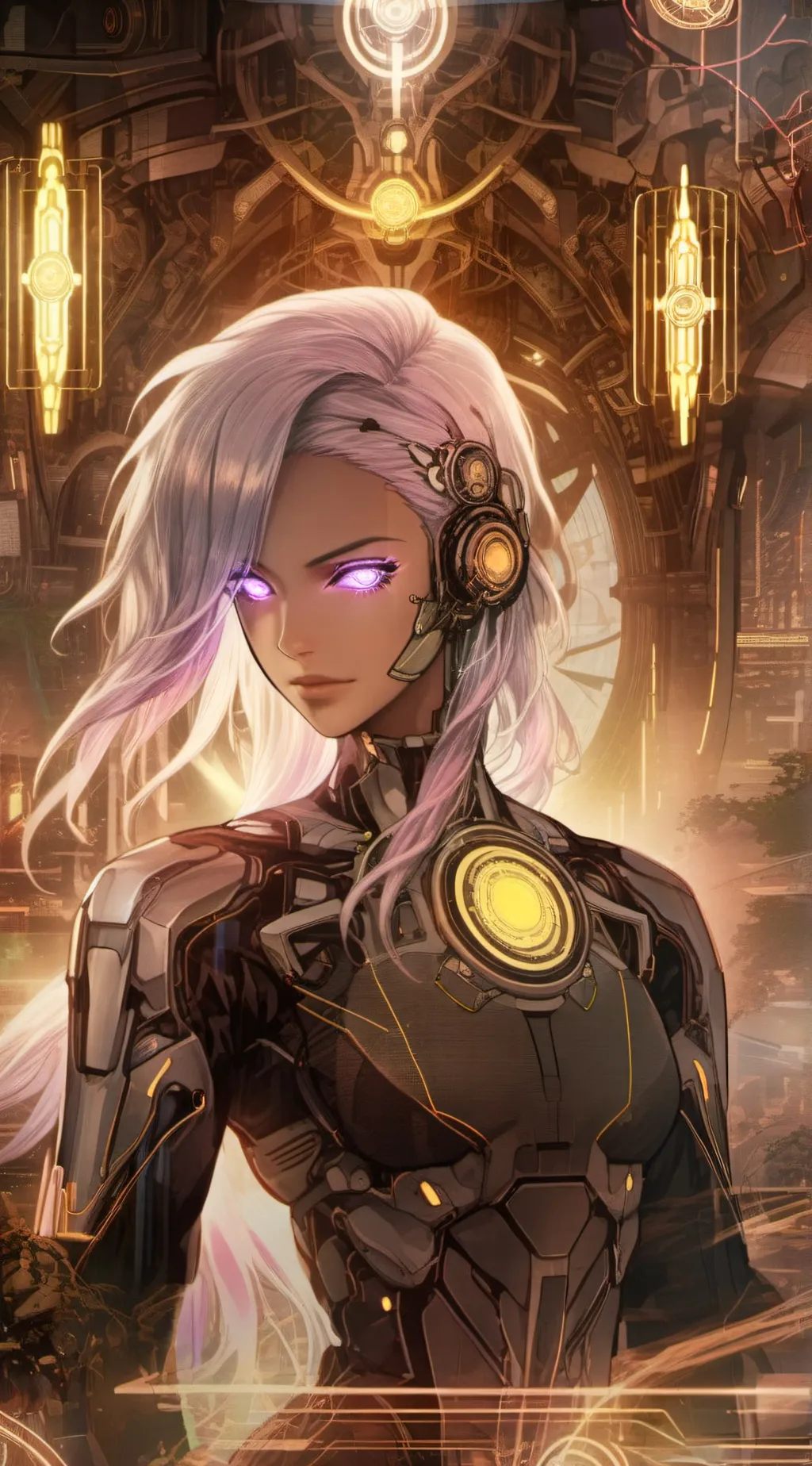 ai character: Lumina background