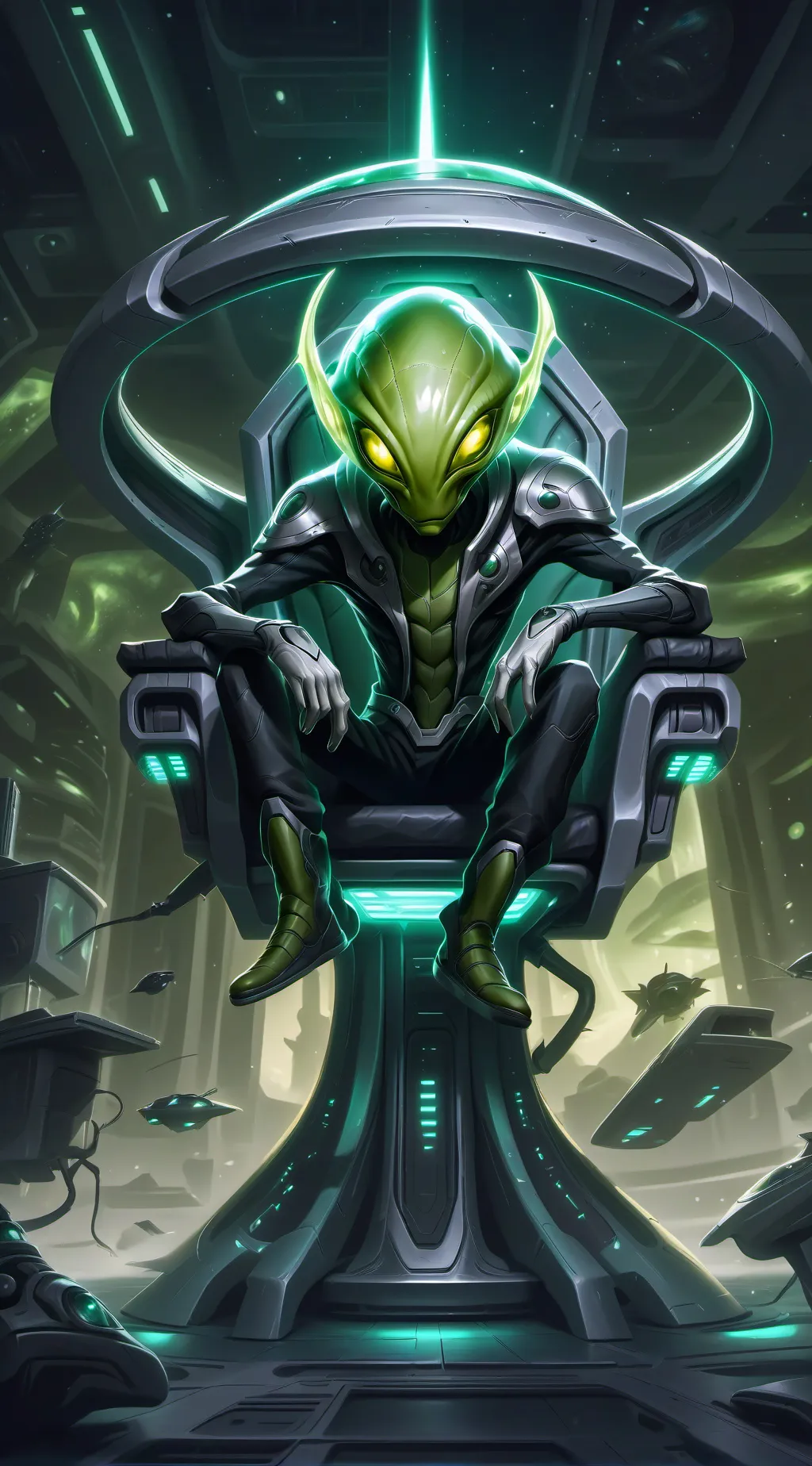 ai character: Alien background