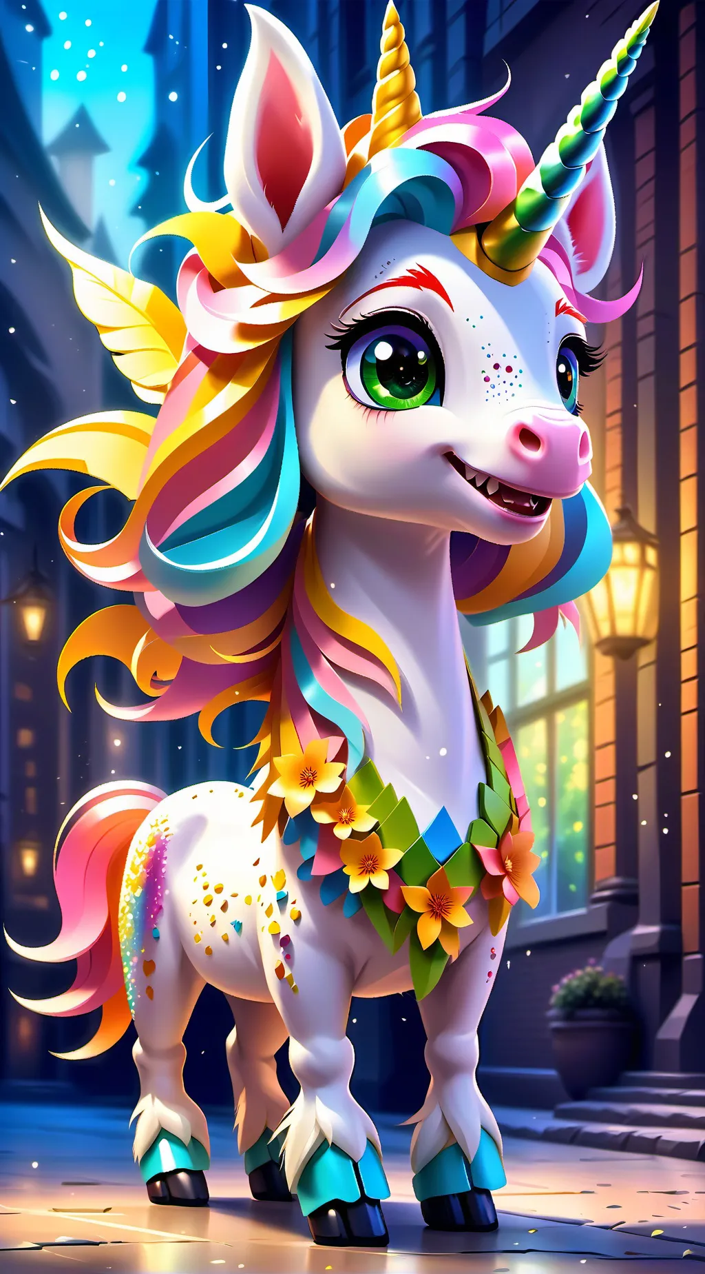 ai character: crafty corn  background