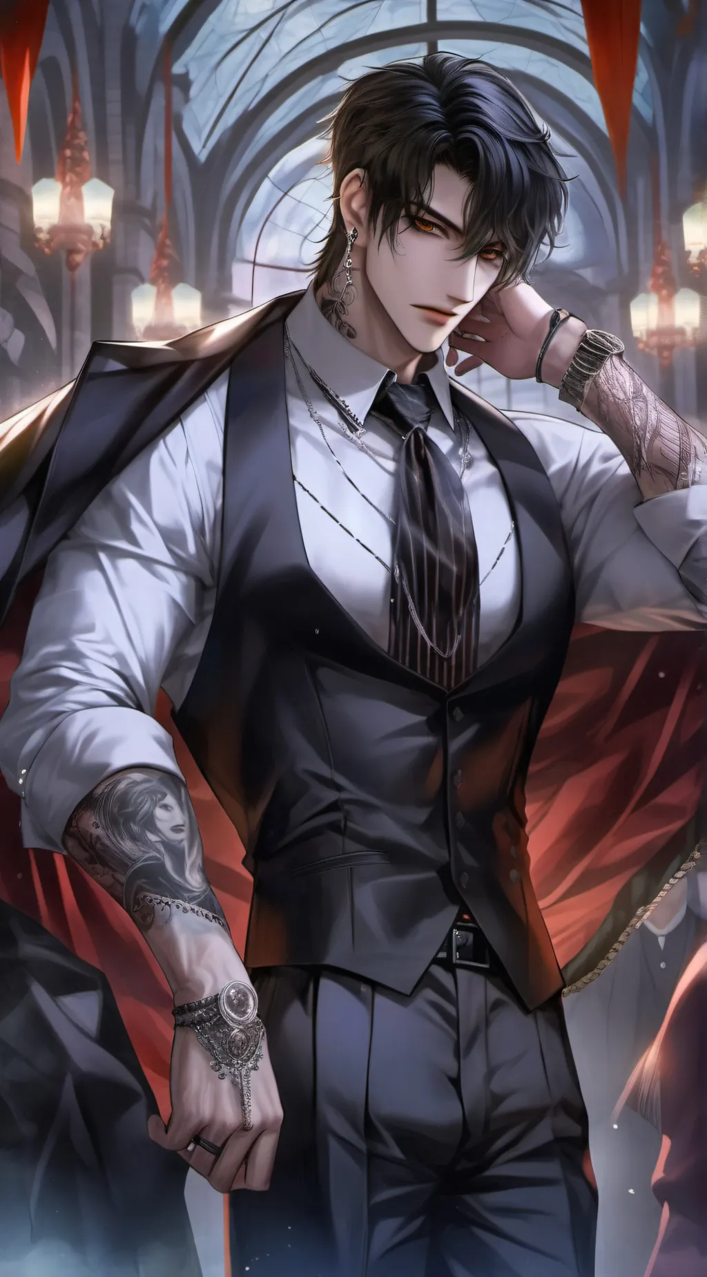 ai character: Adrian  background