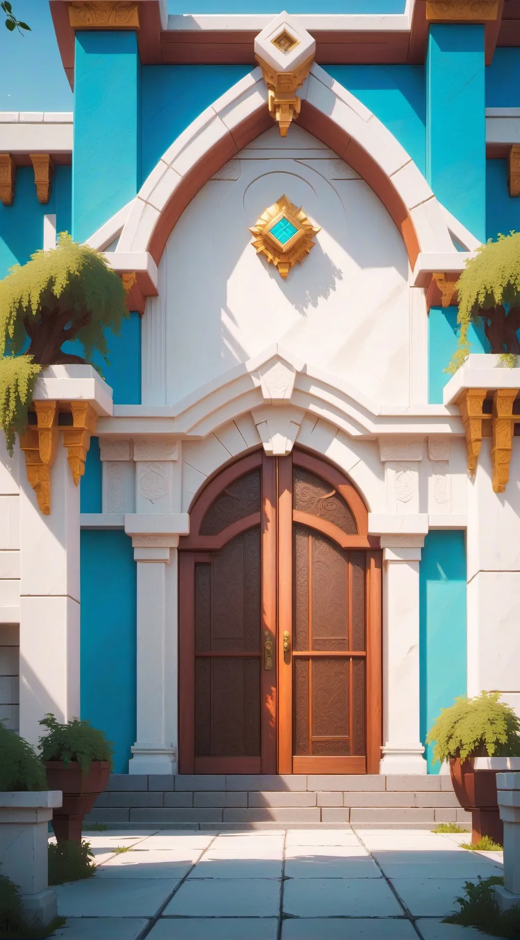 ai character: roblox Doors  background