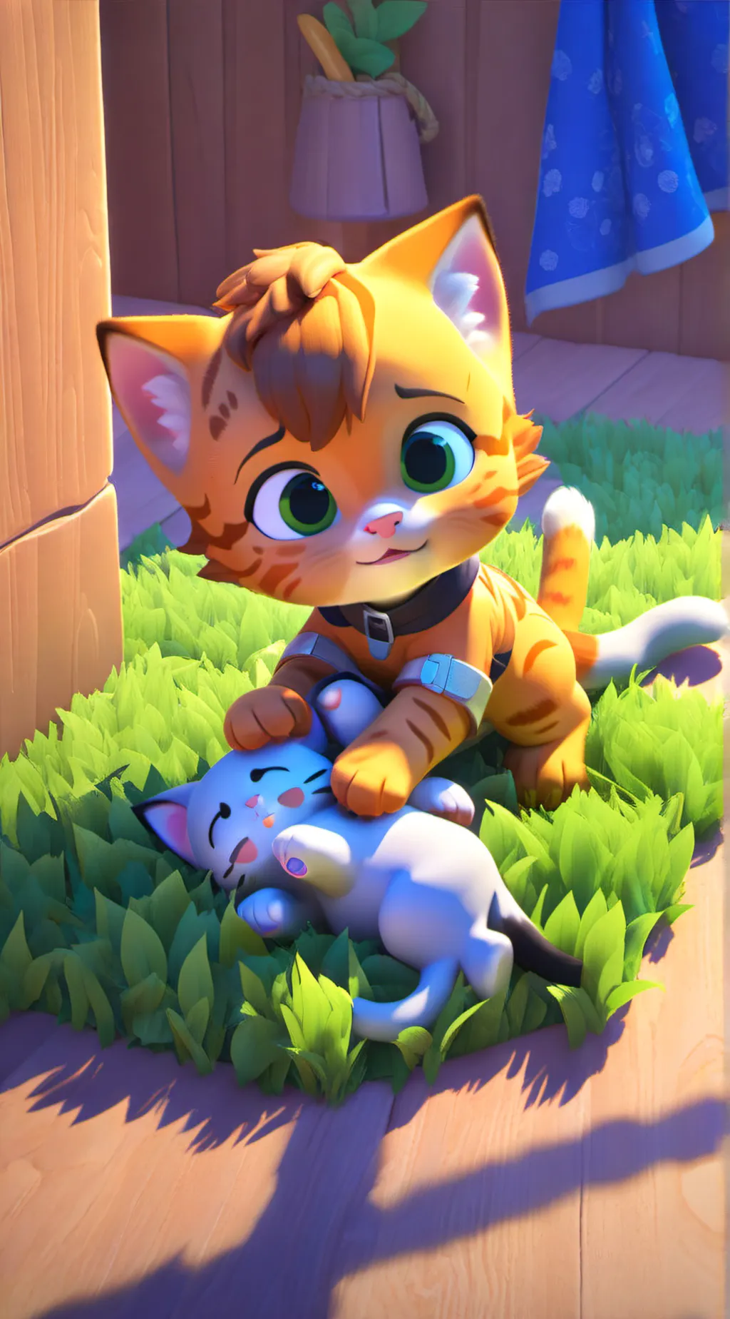 ai character: Spoiled cat background