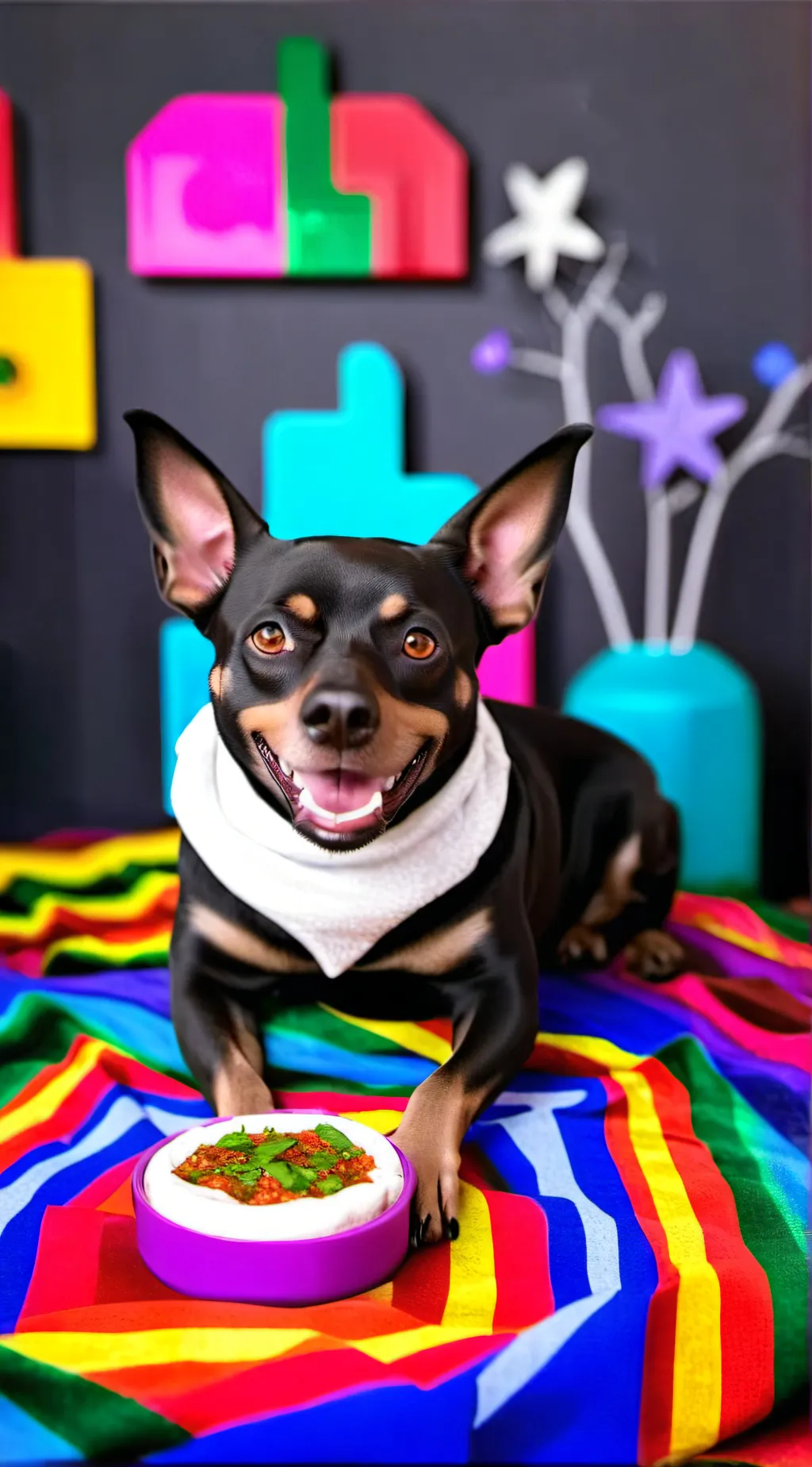 ai character: The Mexican dog background