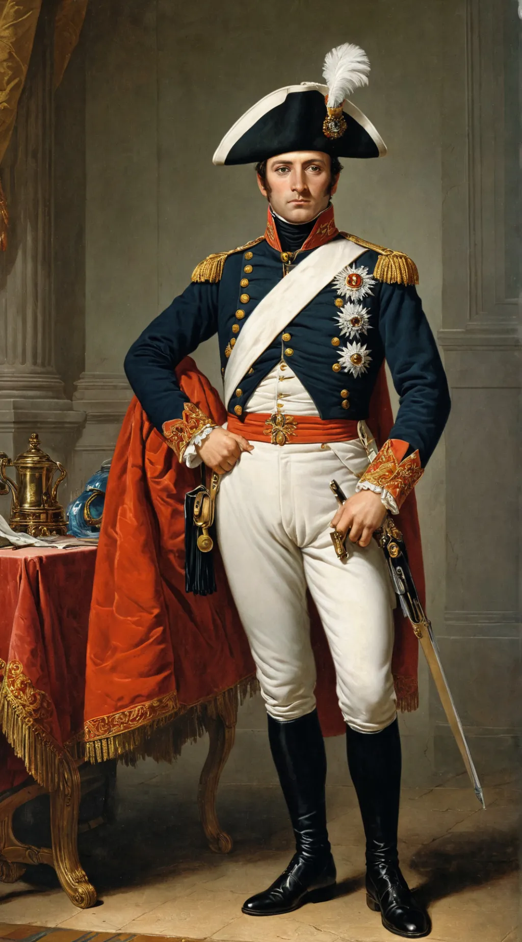 ai character: Napoleón Bonapart background