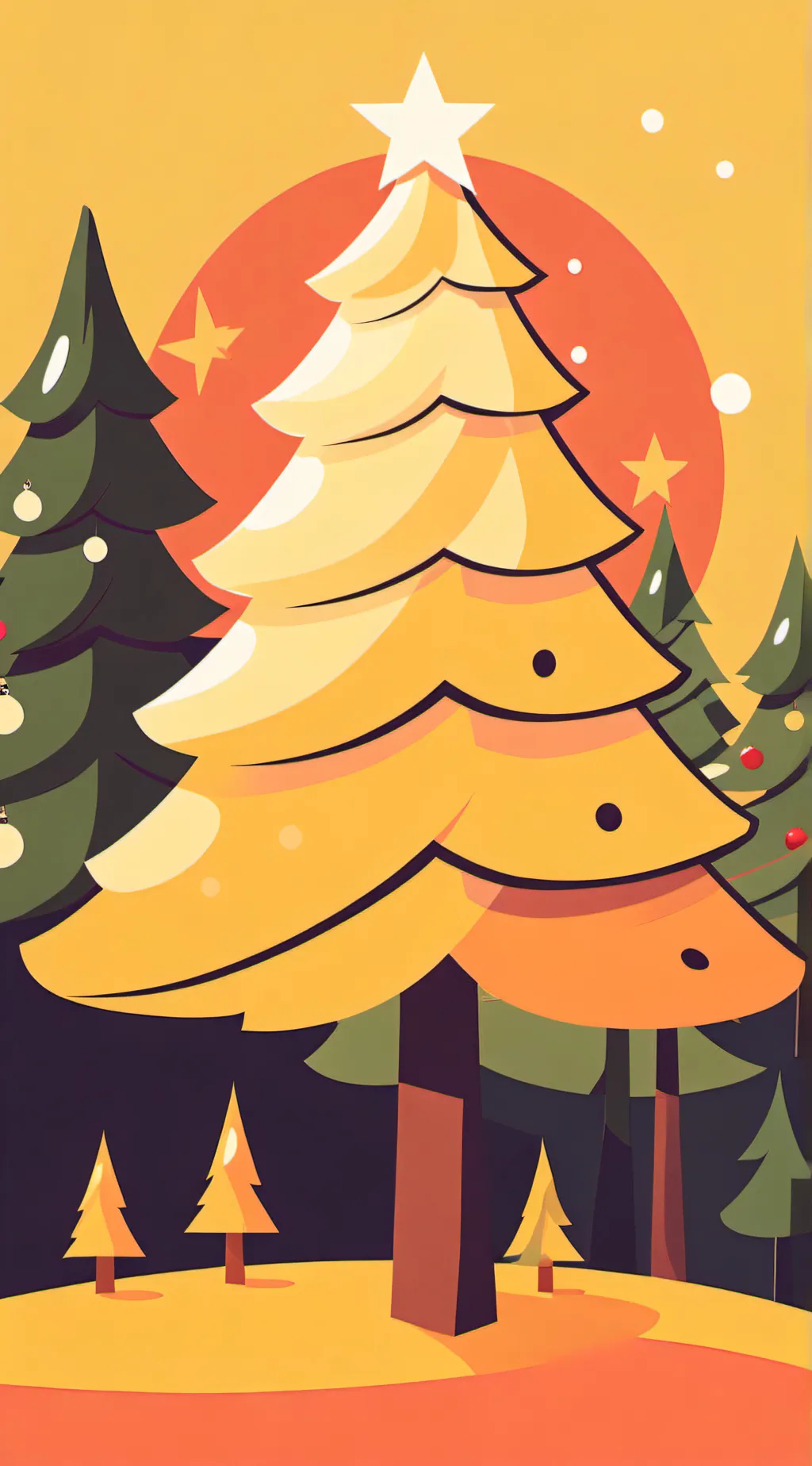 ai character: CB/CH Christmast background