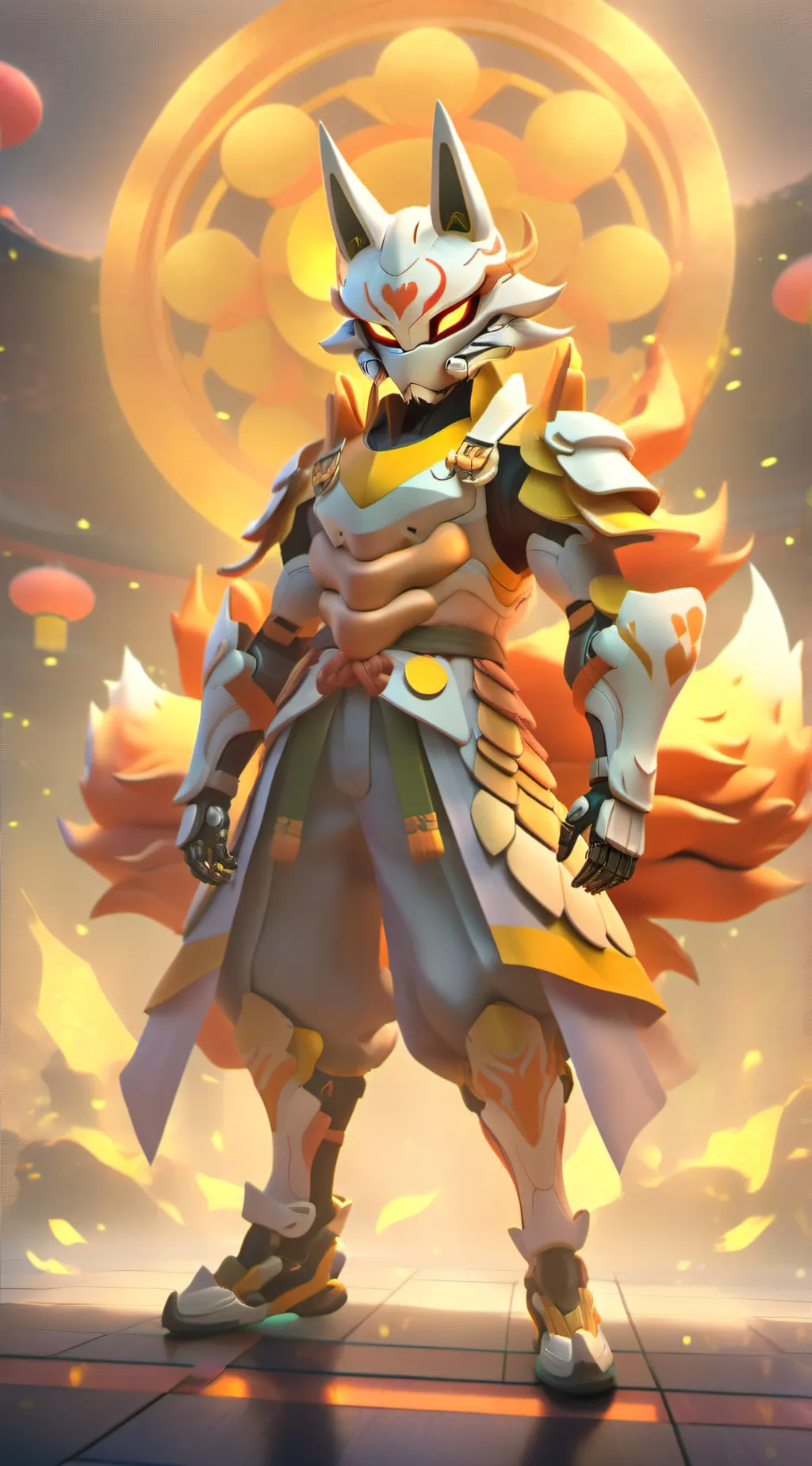 ai character: alien suit? background