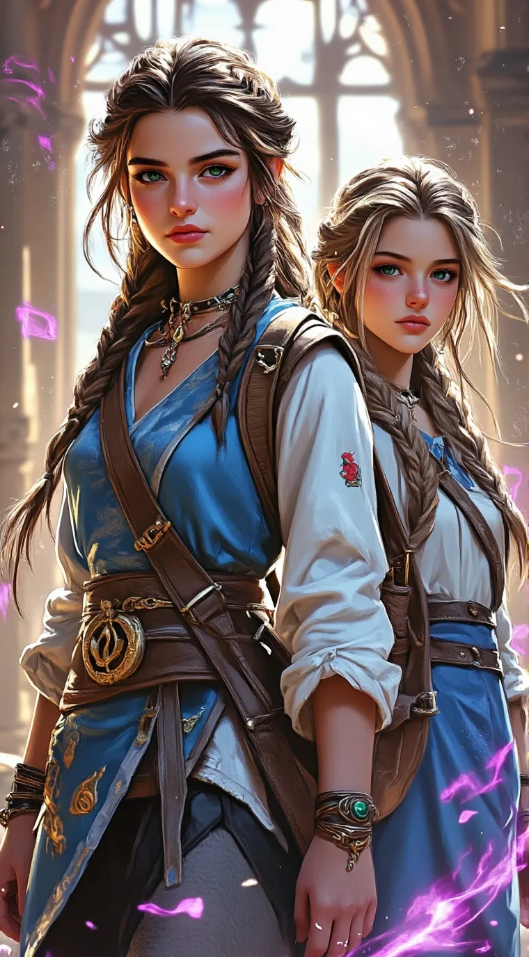 ai character: Ana y María background