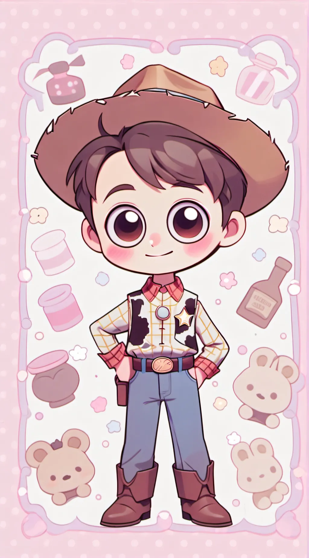 ai character: wood and friends  background