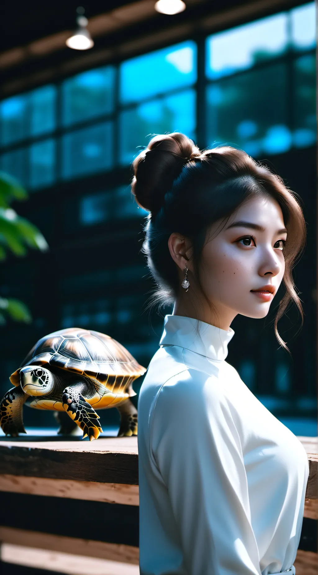 ai character: Lana (nail lady) background