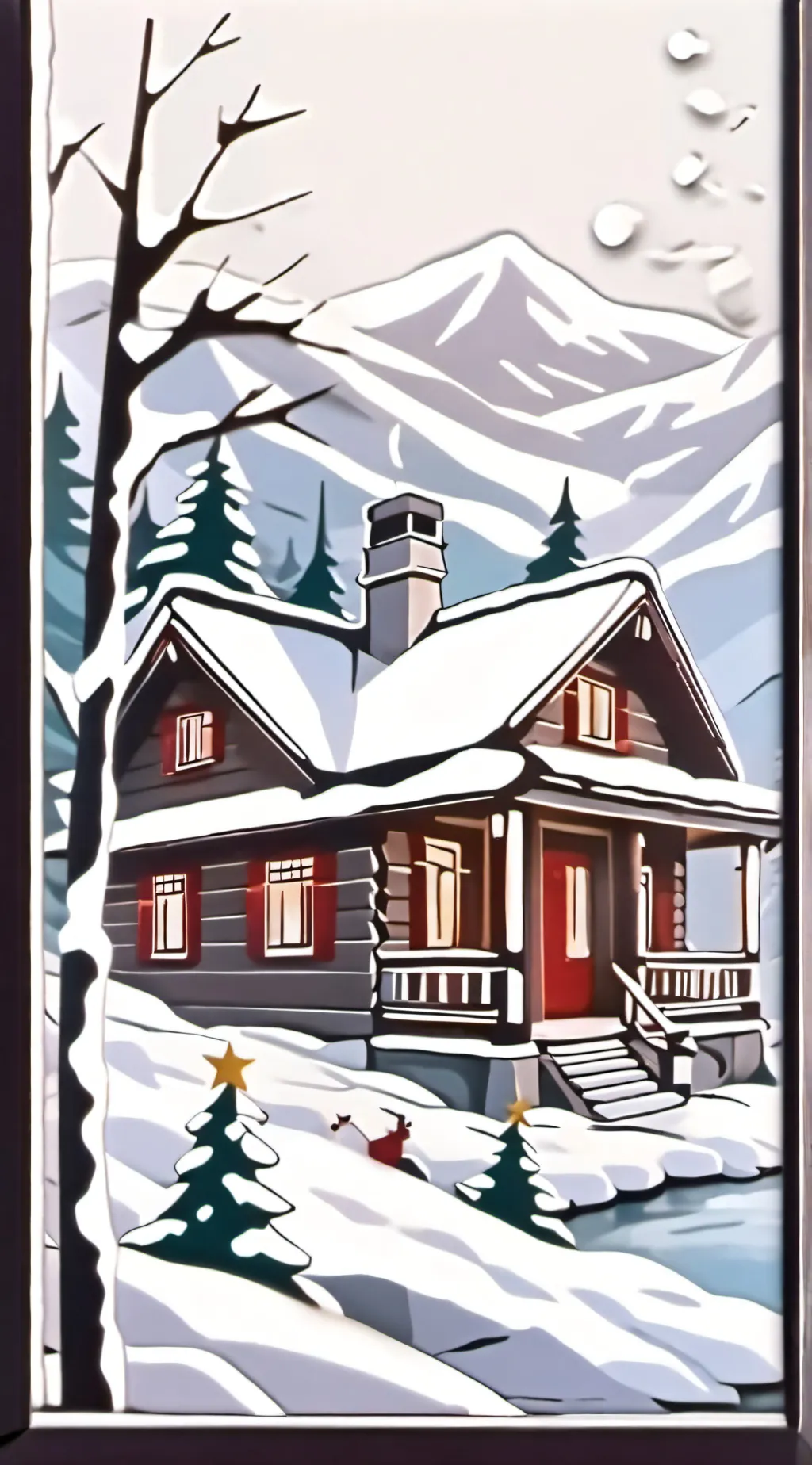 ai character: MHA Christmas!  background