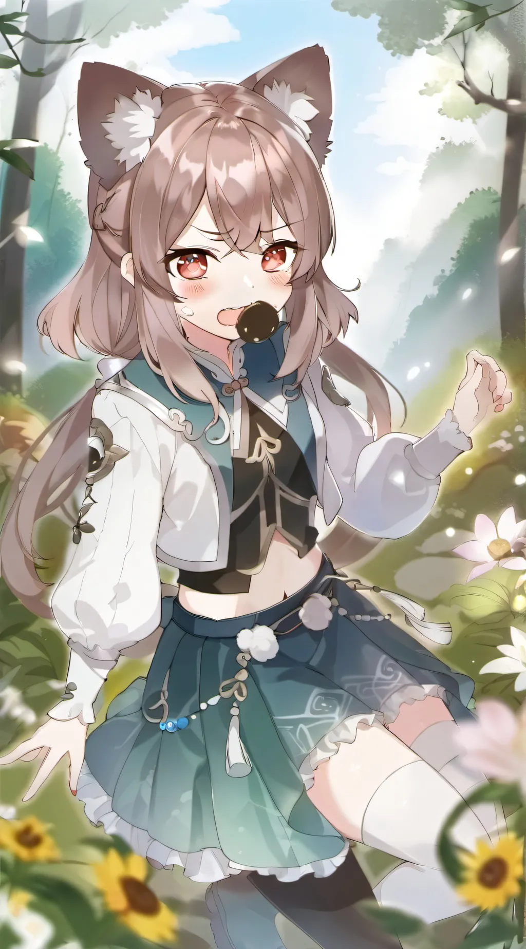 ai character: Féline background