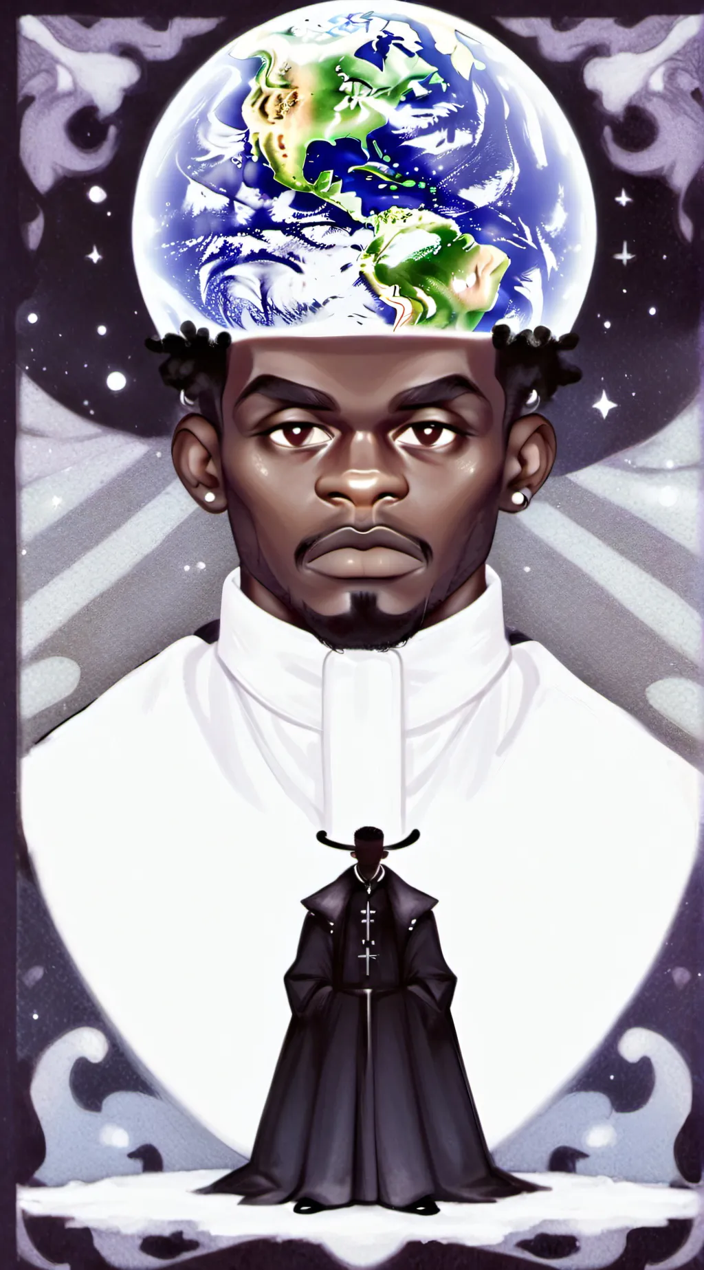 ai character: KSI  background