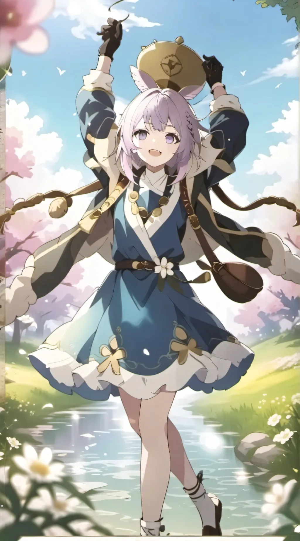 ai character: flora background