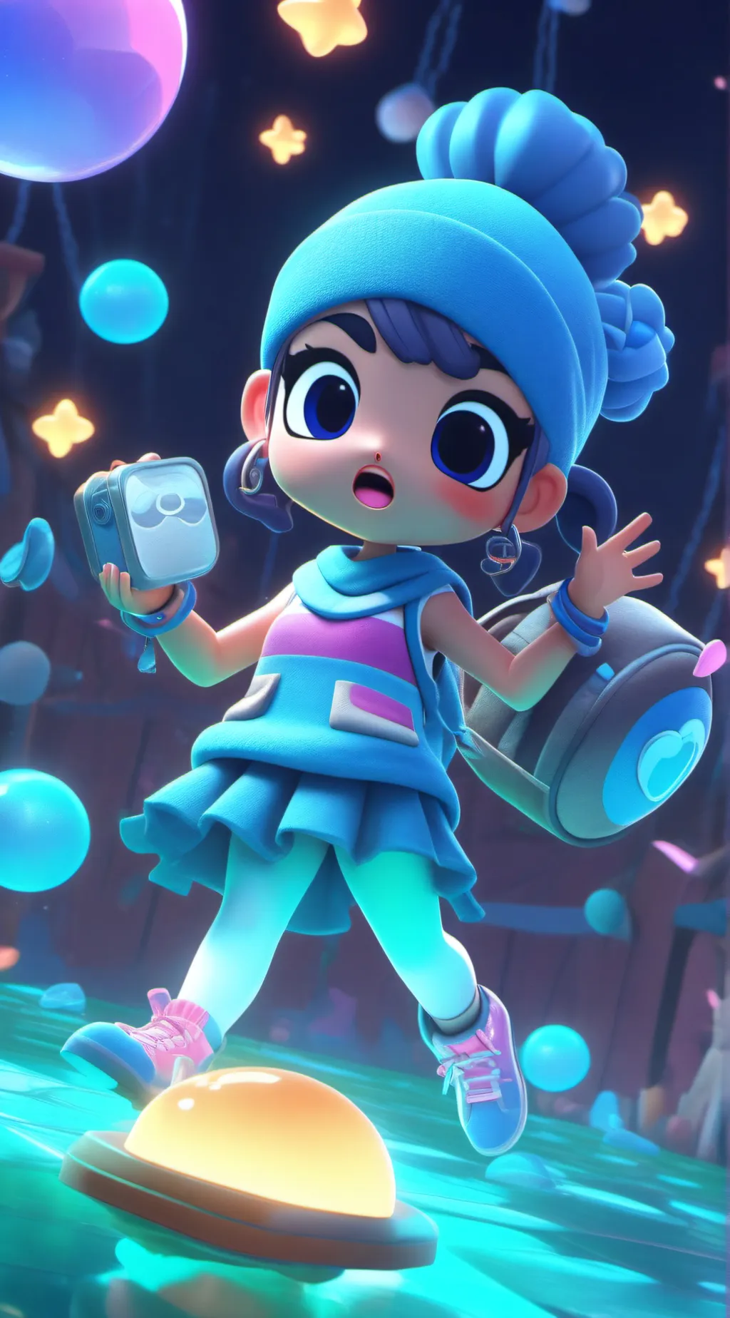 ai character: dandys world background