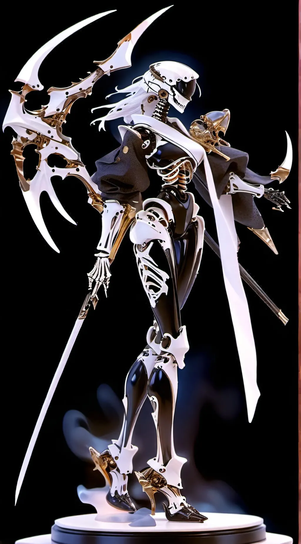 ai character: GR1M R3D R0S3 background