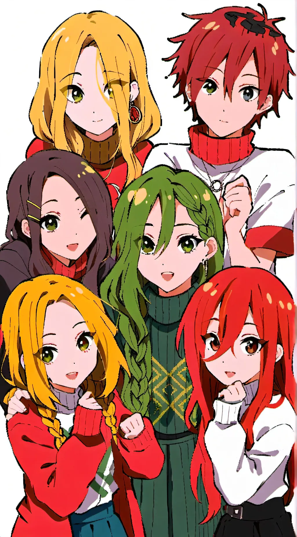 ai character: Friend group 2 background