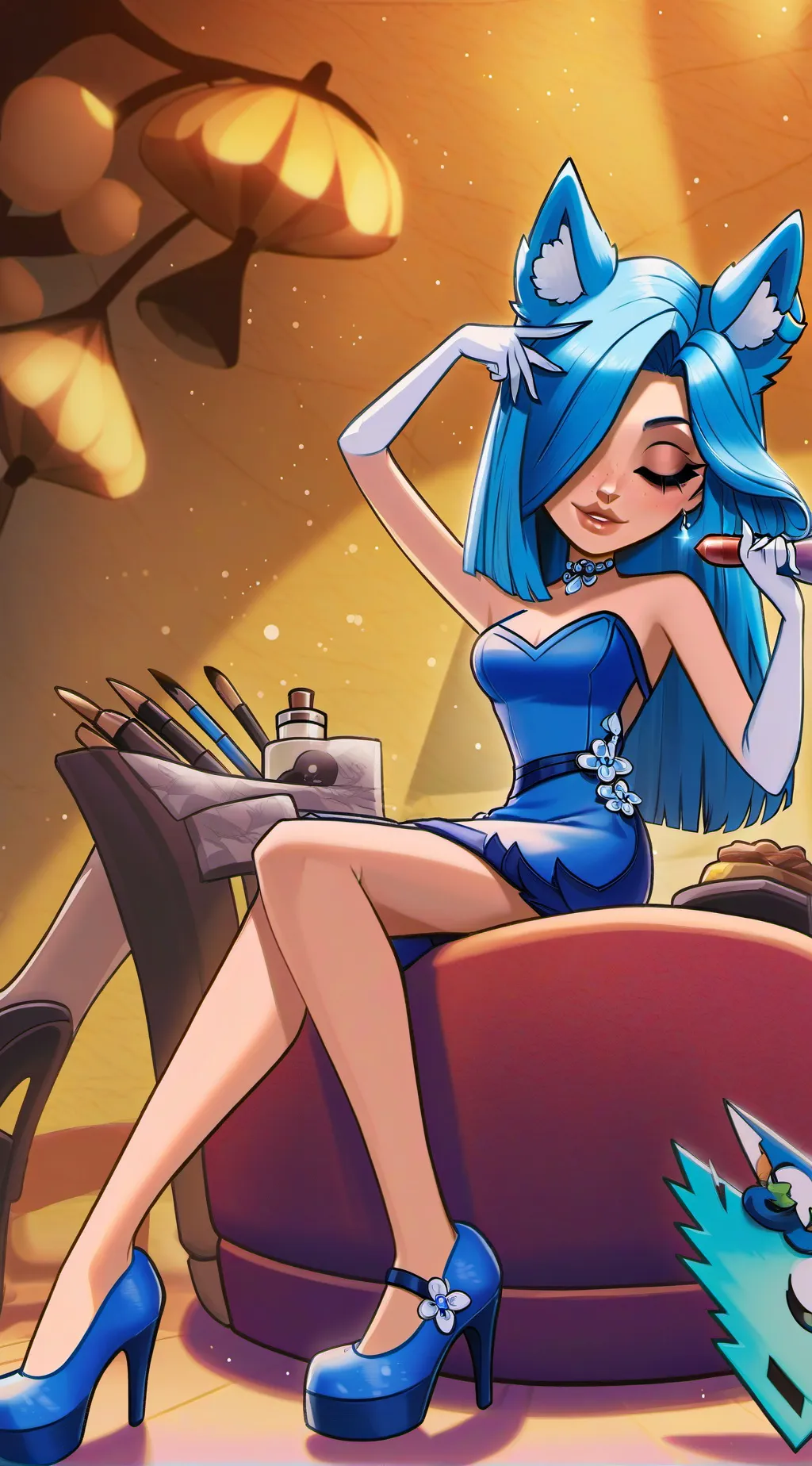 ai character: luna background