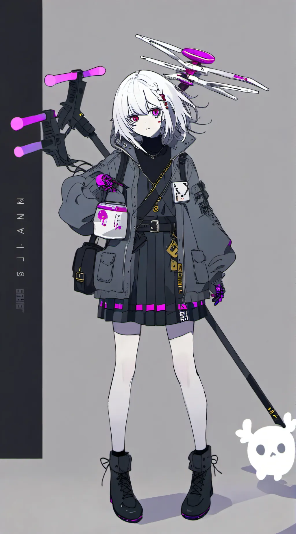 ai character: drone infection background