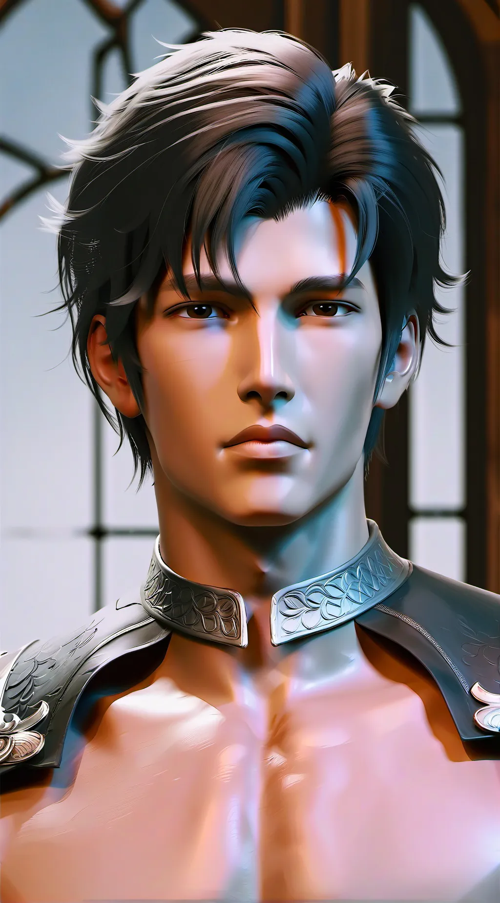 ai character: Stone Wall background