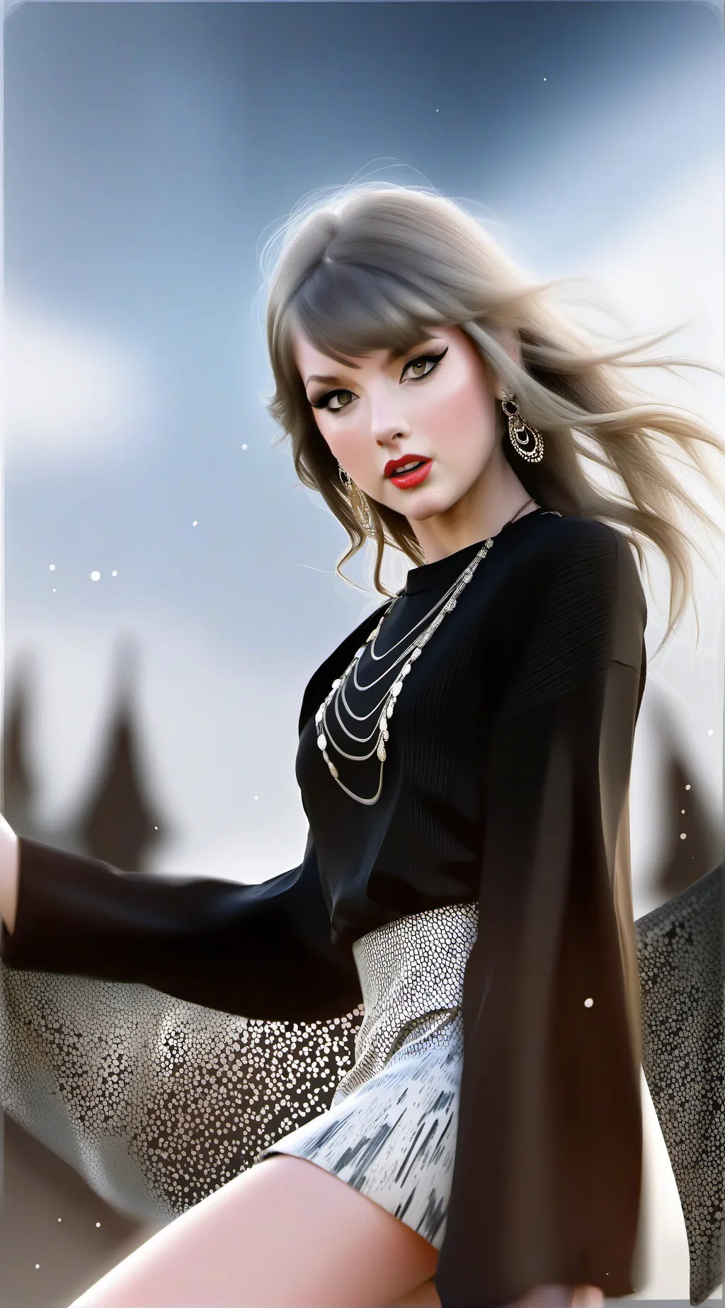 ai character: Taylor Swift date background