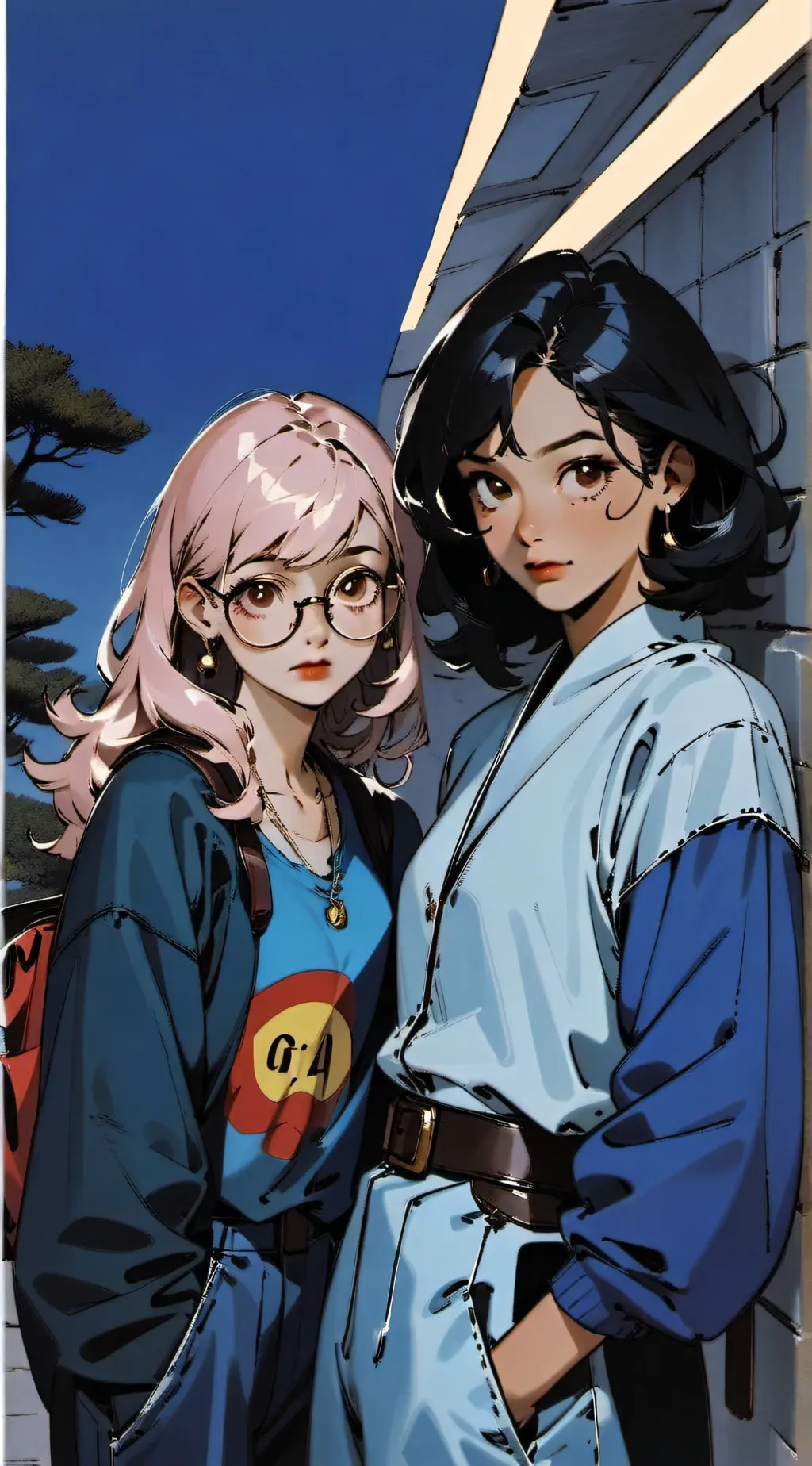 ai character: emila y marri background