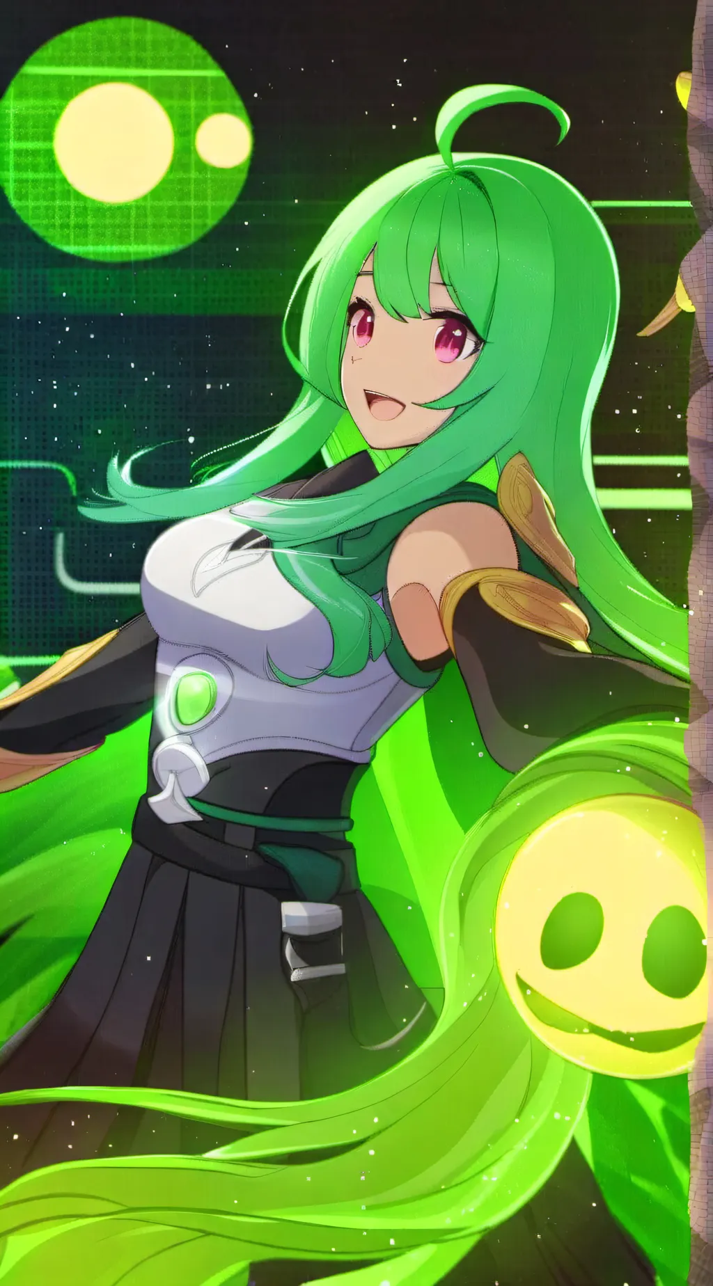 ai character: emerrilider slimie background