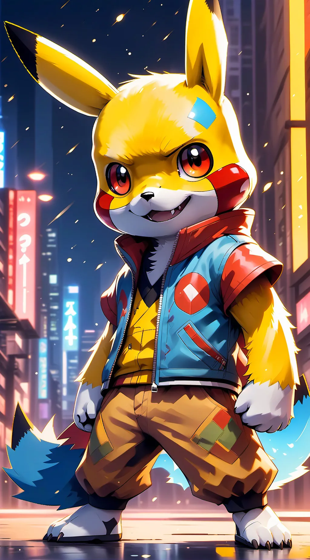 ai character: picachu background