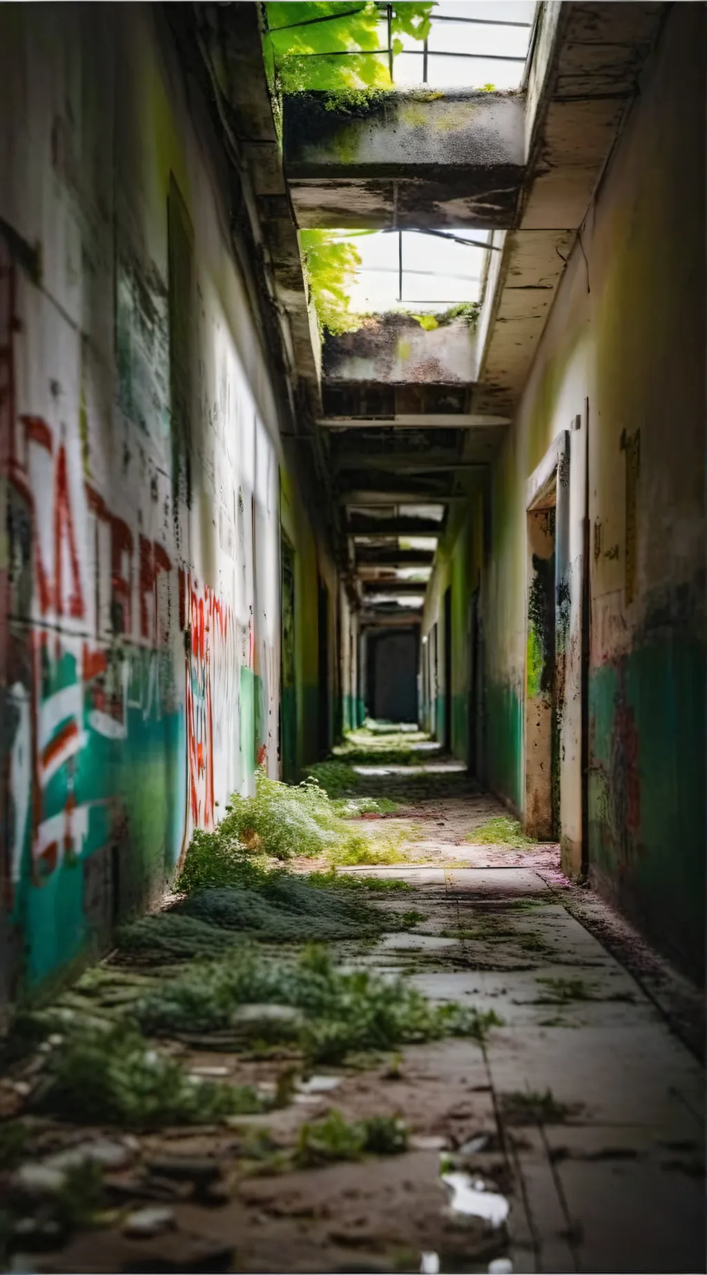 ai character: Shattered reality background