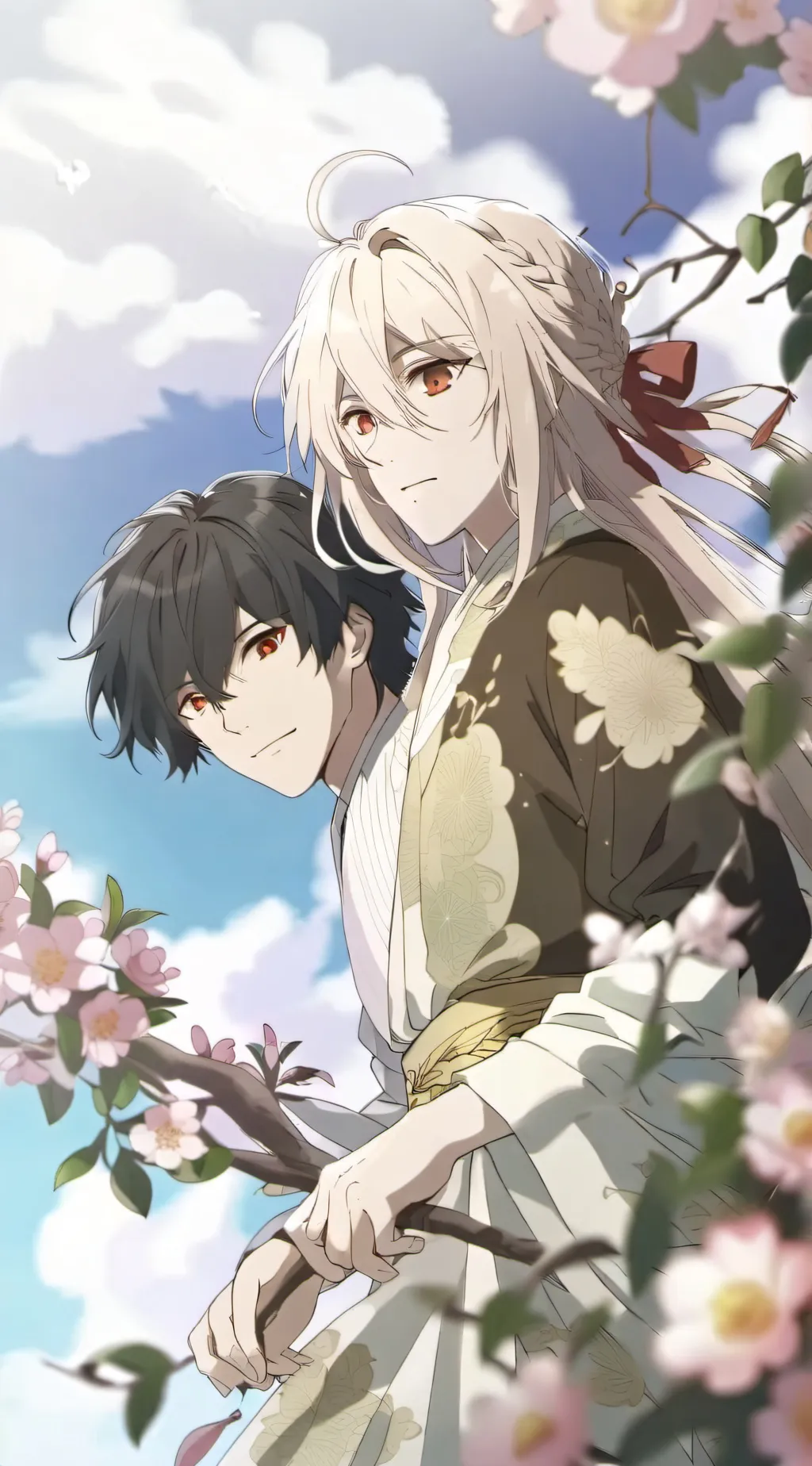 ai character: bakudeku maiddress background