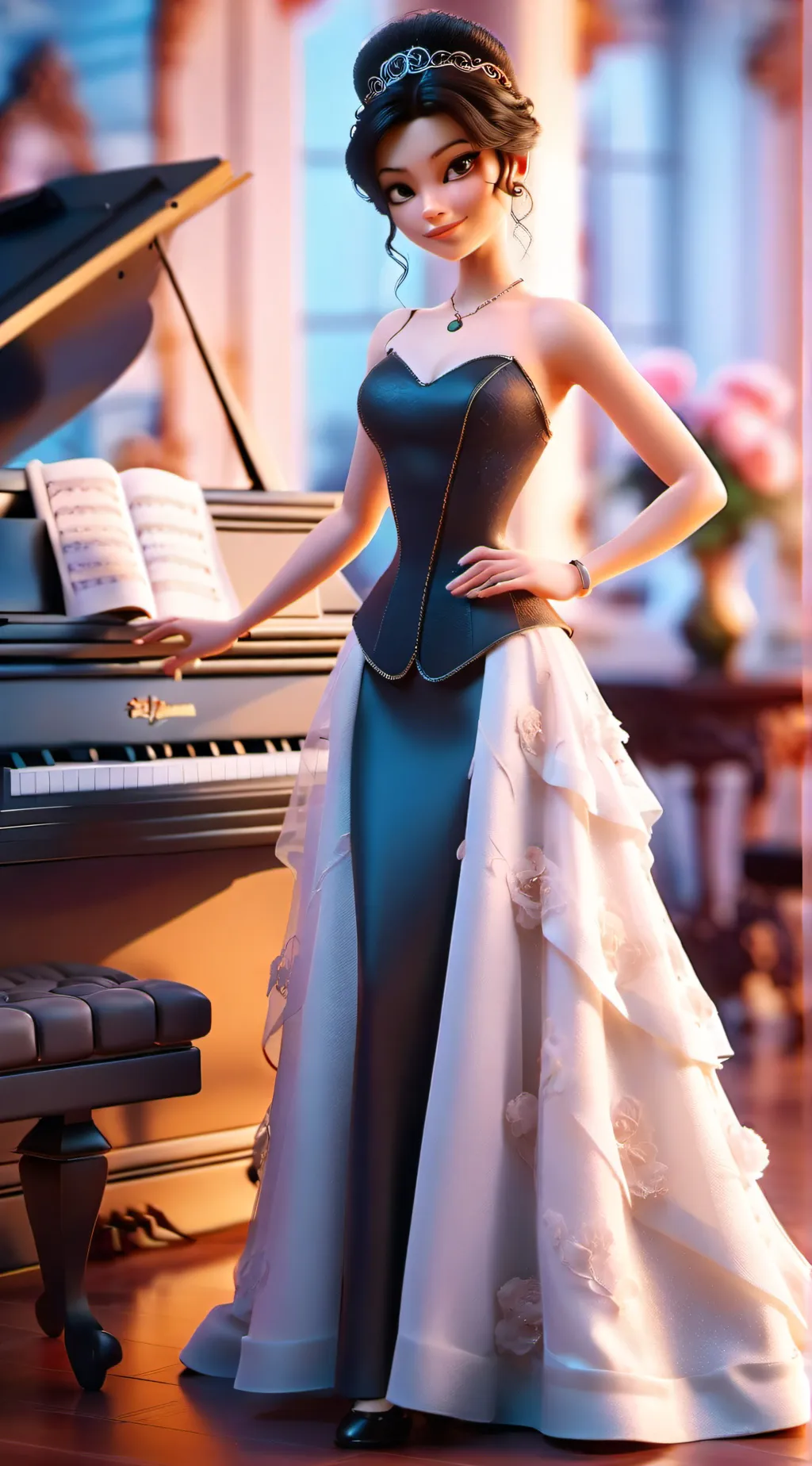 ai character: Lily👍 background