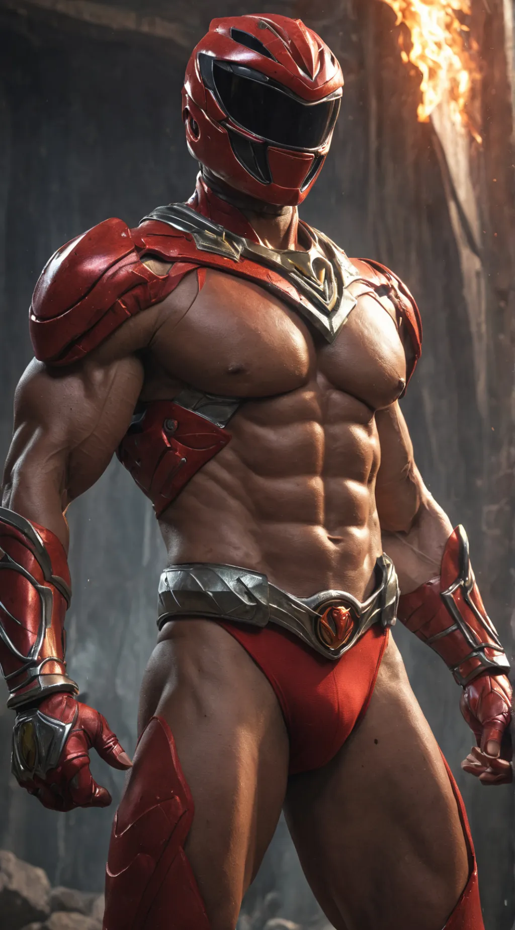 ai character: Red Ranger background