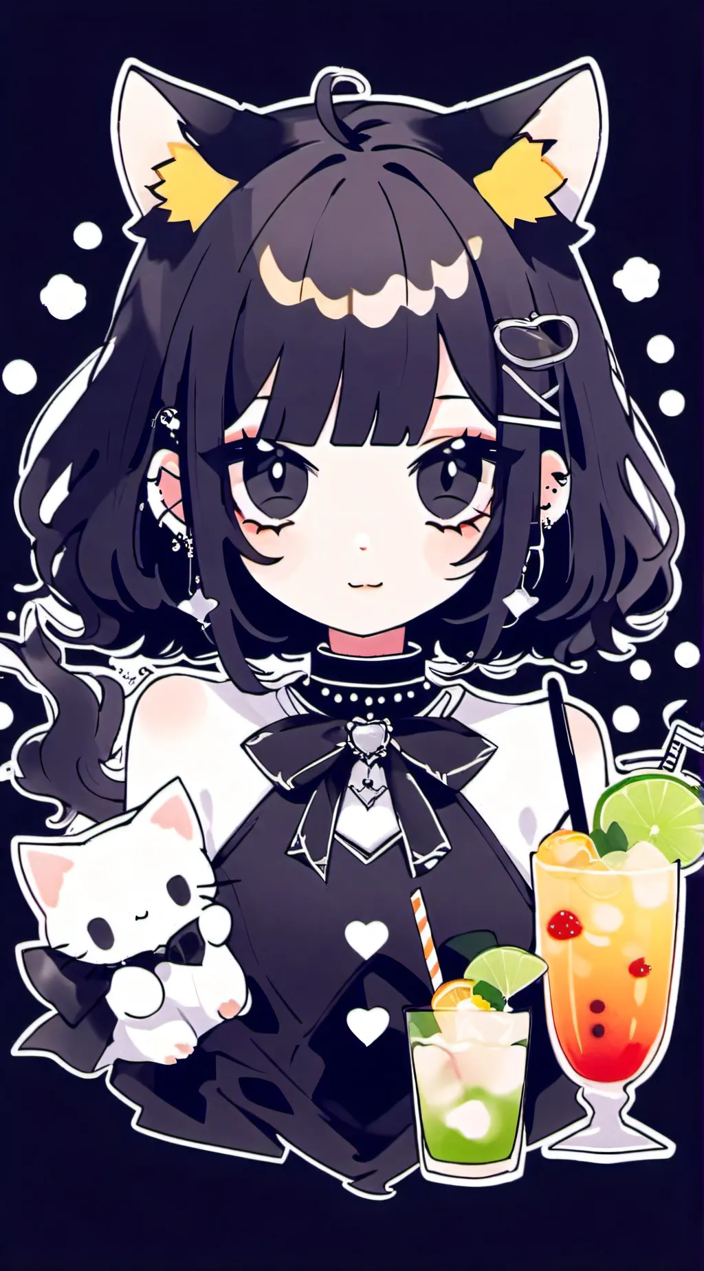 ai character: kitty+Kyle background