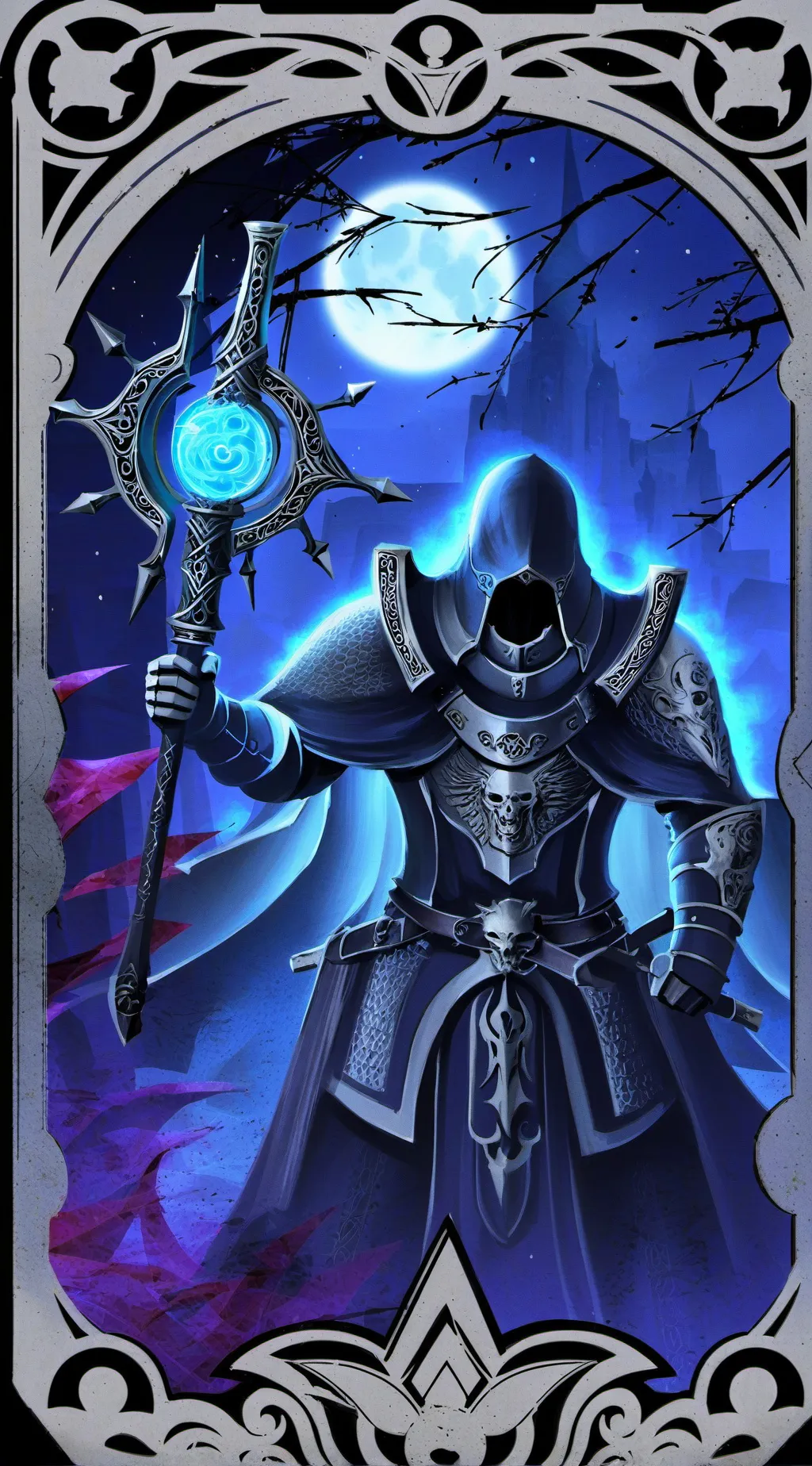 ai character: el guerrero oscuro background