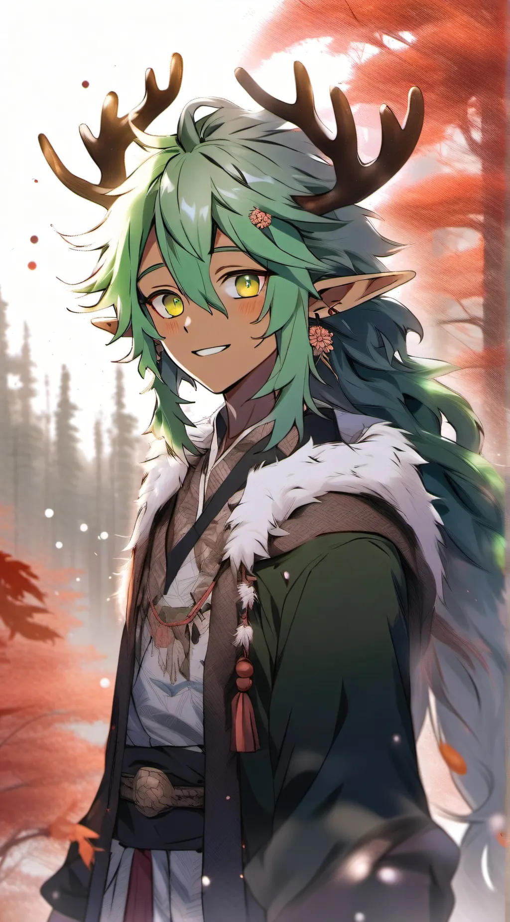 ai character: Nature (New Gods)  background