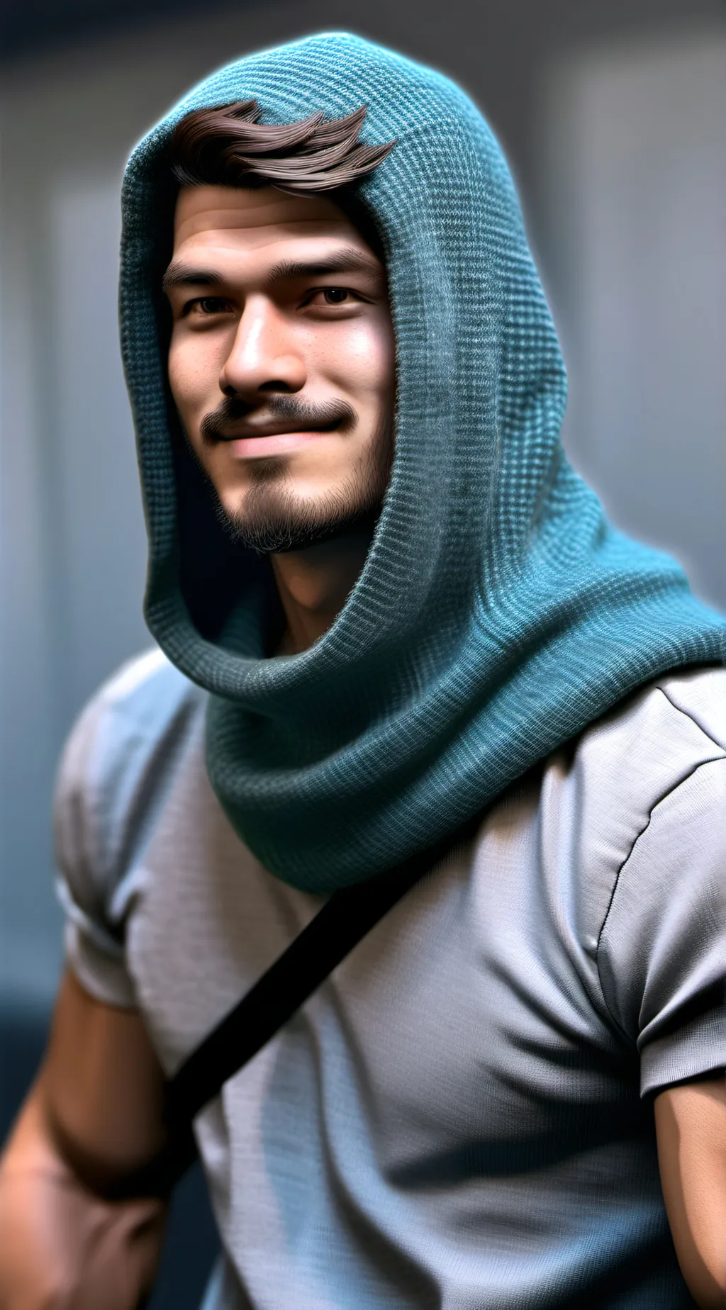 ai character: Man face user background