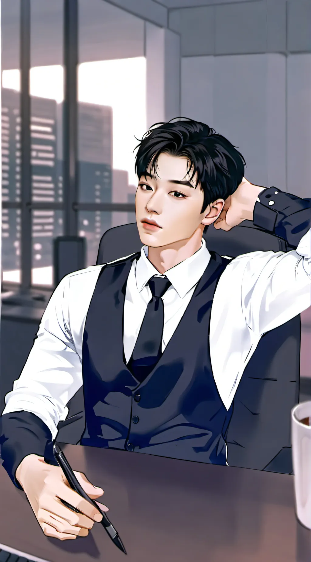 ai character: Duck-Hwan background