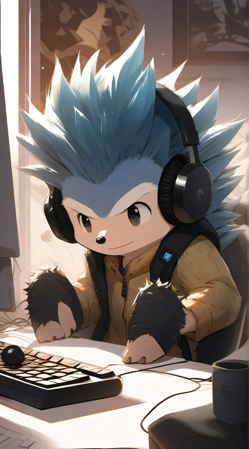 ai character: Sonic Discord Call background