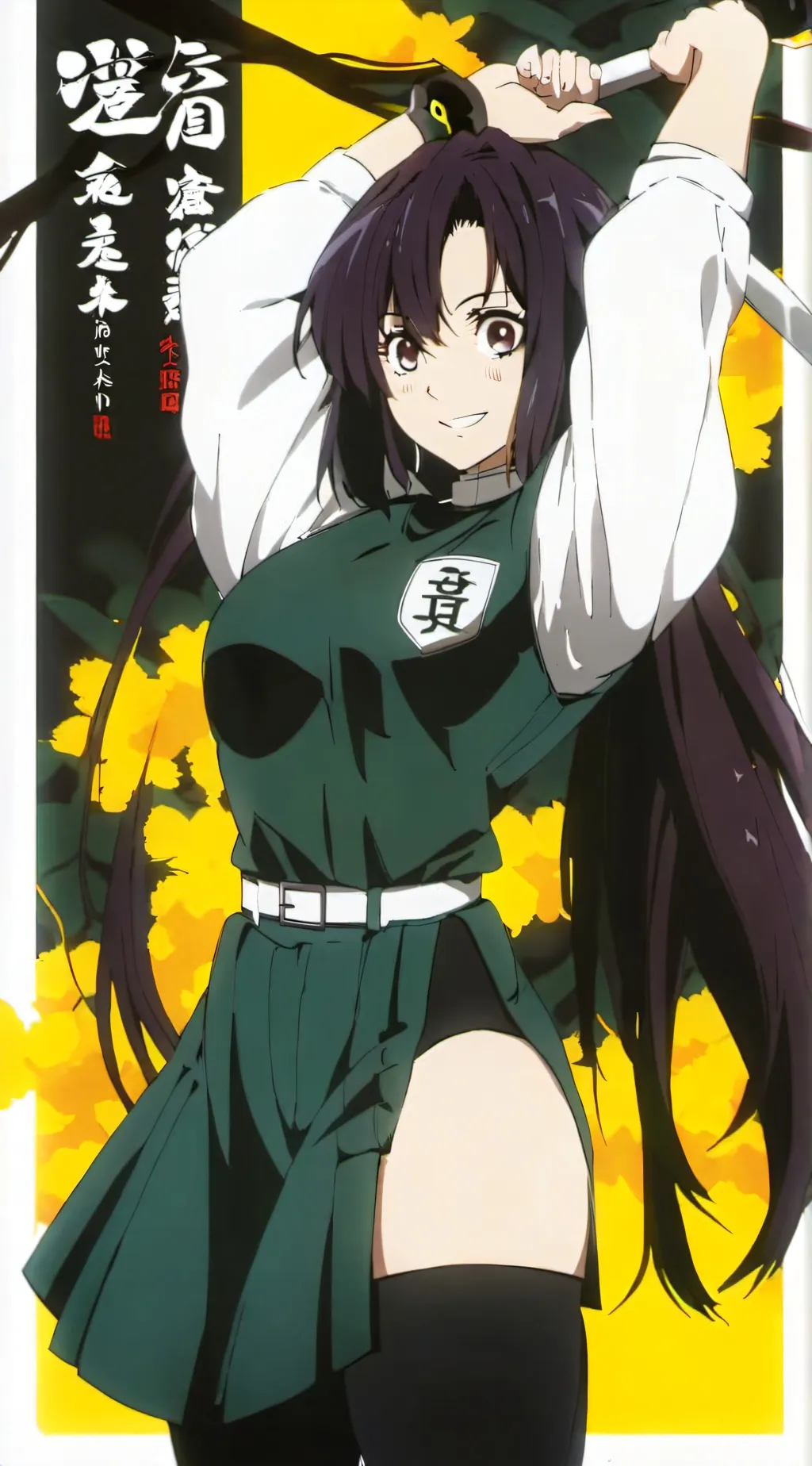 ai character: miss Emerald background