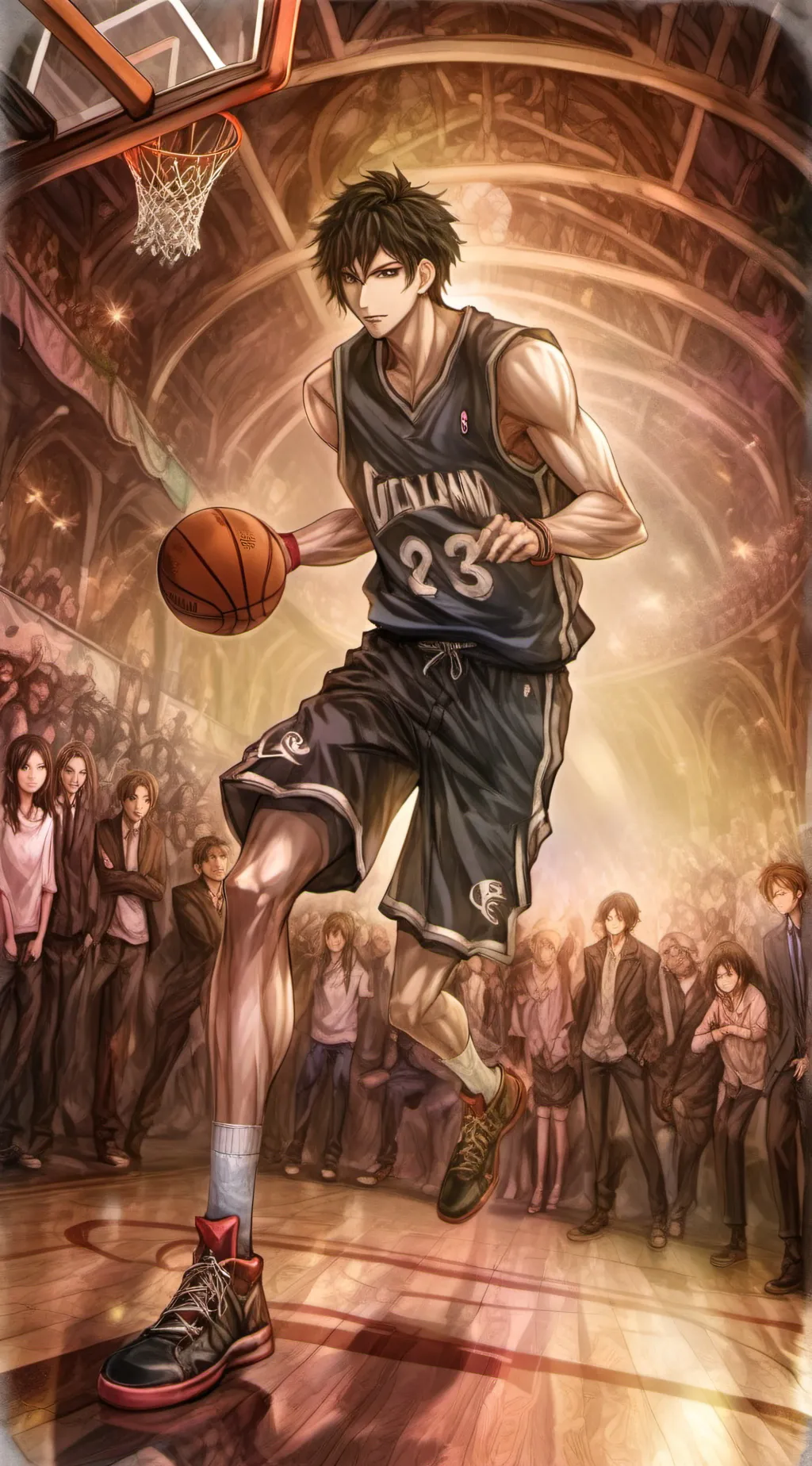 ai character: Baketball Team background