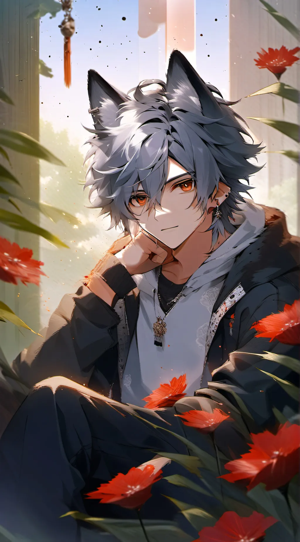 ai character: Valentino  background