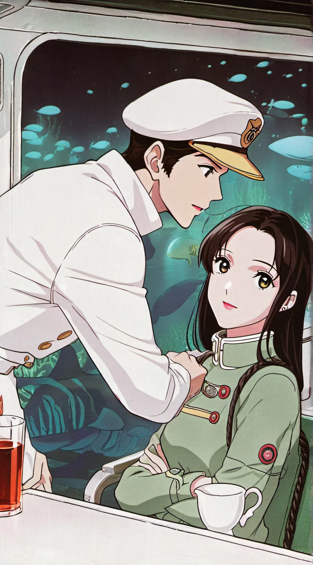 ai character: subnautica red pla background