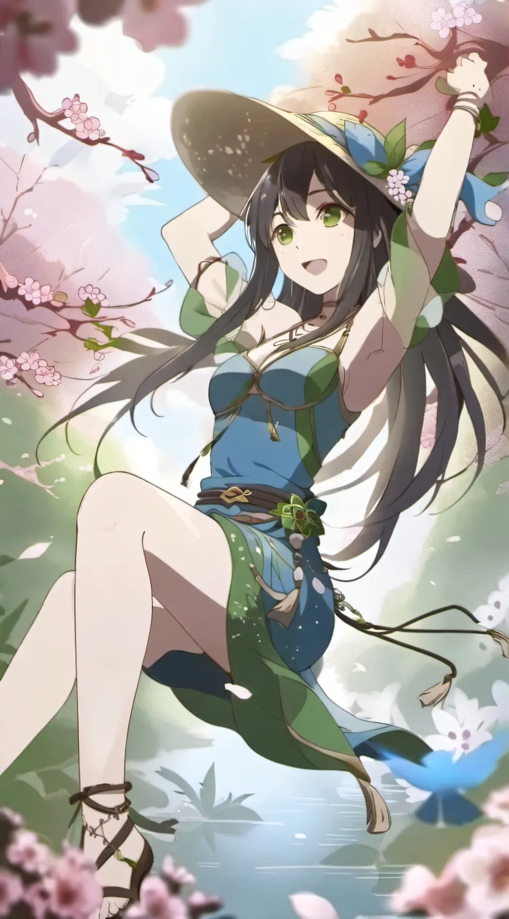 ai character: Hi background