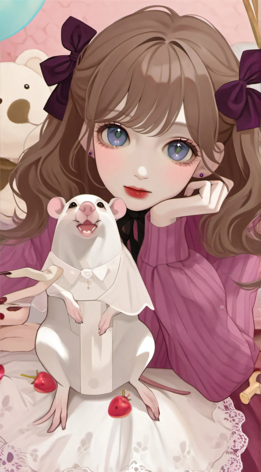 ai character: Slay-mah life!!!!! background