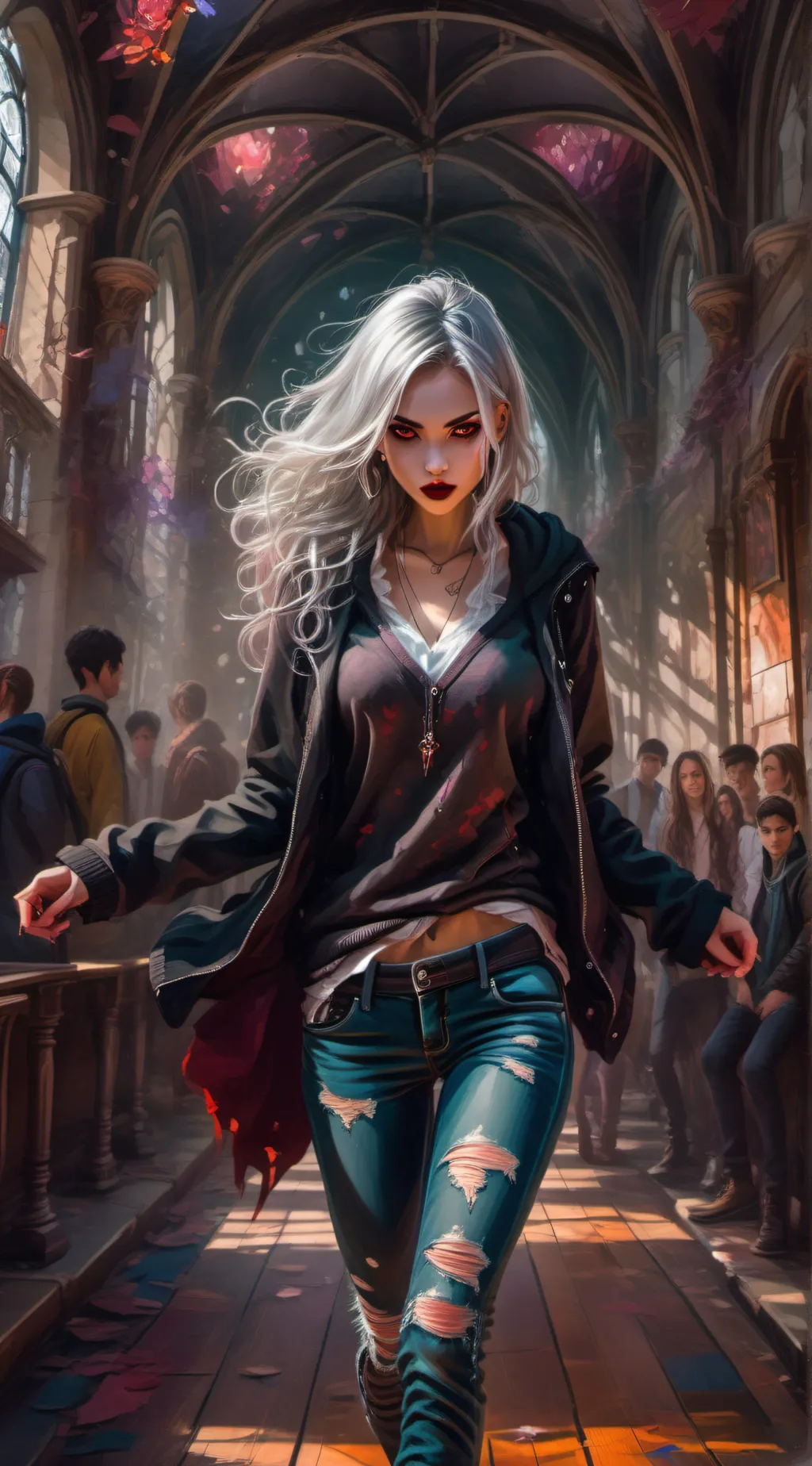 ai character: Rose background