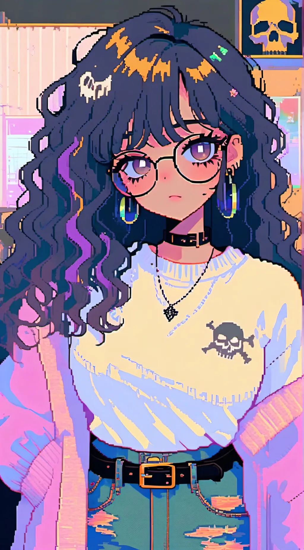 ai character: Egghead arceee background