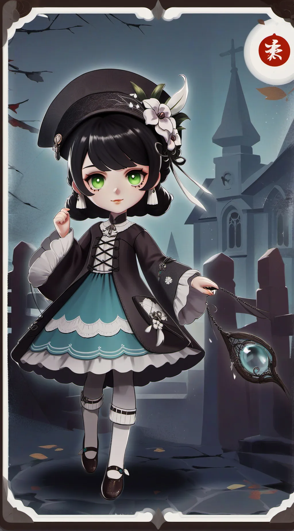 ai character: creepy background