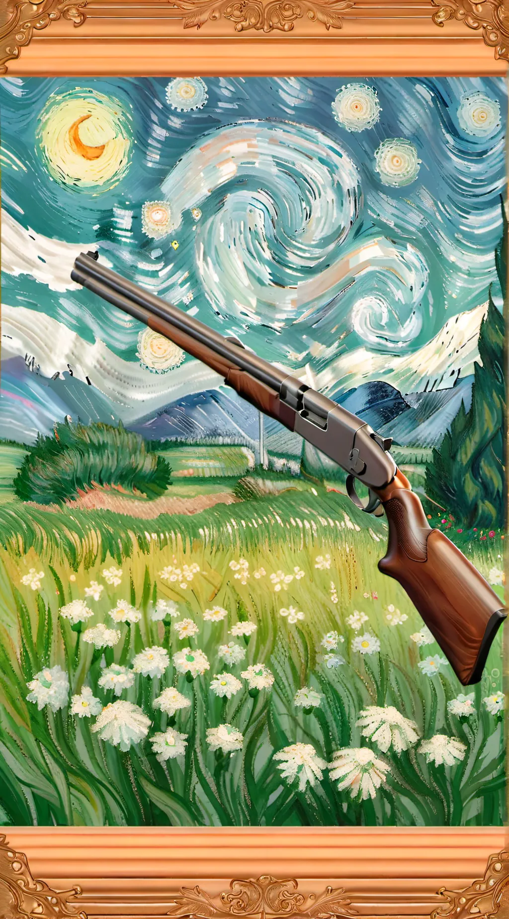 ai character: shotgun background